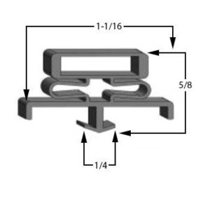 Delfield Part# 1701057 Compatible Door Gasket