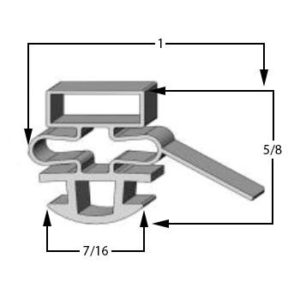 Turbo Air TST60SD24 Compatible Door Gasket Part# (M602300100)