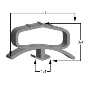 Beverage-Air STF491W Compatible Door Gasket Part# (712-025D-01)
