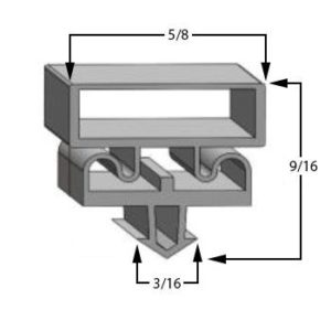 Delfield VRR3G Compatible Door Gasket Part# (170-1285)